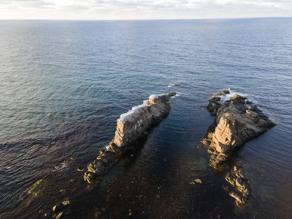 Vista Aérea Las Formaciones Rocosas Los Barcos Korabite Cerca Del —  Fotos de Stock