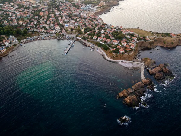 Úžasné Panorama Západu Slunce Ahtopol Burgas Region Bulharsko — Stock fotografie