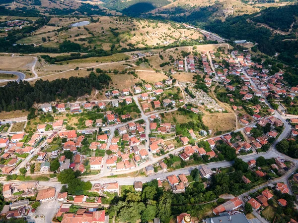 Luchtfoto Van Historische Stad Klisura Regio Plovdiv Bulgarije — Stockfoto