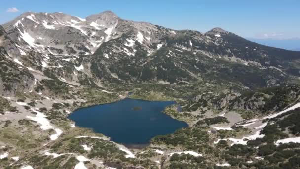 Niesamowity Widok Lotu Ptaka Jezioro Popovo Pirin Mountain Bułgaria — Wideo stockowe