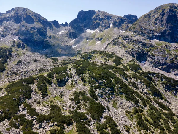 Bulgaristan Deve Tepesi Yakınlarındaki Rila Dağı Nın Şaşırtıcı Hava Manzarası — Stok fotoğraf