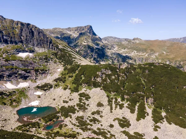 Amazing Aerial View Rila Mountain Camel Peak Bulgaria — Stok Foto