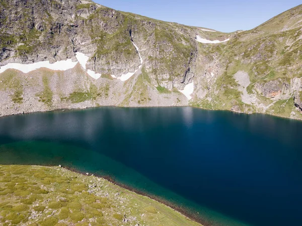 Vista Aérea Dos Sete Lagos Rila Montanha Rila Região Kyustendil — Fotografia de Stock