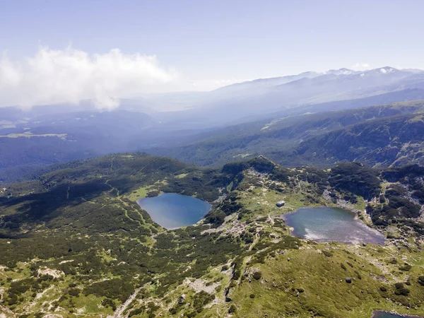 7つのリラ湖 リラ山 キュステンディル地方 ブルガリアの空中写真 — ストック写真