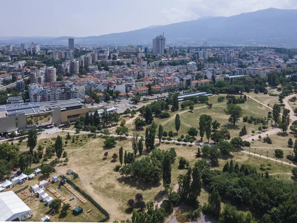 Amazing Aerial View City Sofia National Palace Culture Bulgaria — Stock Photo, Image