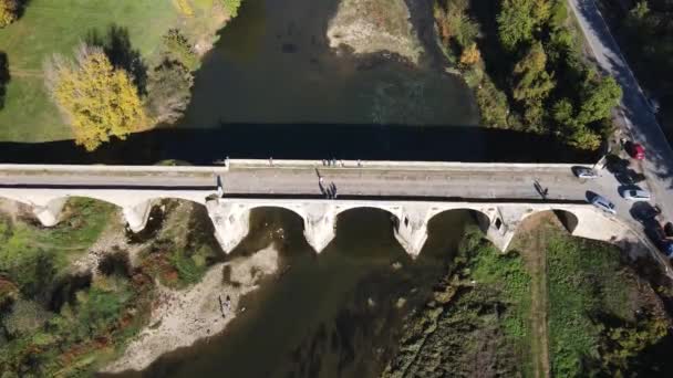 Byala Bulgarie Novembre 2020 Vue Aérienne Pont Xixe Siècle Sur — Video