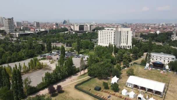 Σοφια Βουλγαρια Ιουλιου 2020 Καταπληκτική Αεροφωτογραφία Της Πόλης Της Σόφιας — Αρχείο Βίντεο