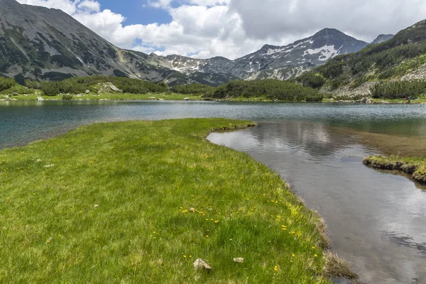 Úžasná Krajina Jezera Muratovo Hvoynato Hoře Pirin Bulharsko — Stock fotografie