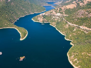 Vacha (Antonivanovtsi) Reservoir, Rodop Dağları, Filibe Bölgesi, Bulgaristan
