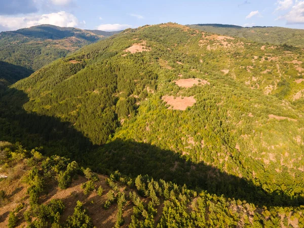 Aerial Sunset View Ograzhden Mountain Blagoevgrad Region Bulgaria — Stock Photo, Image