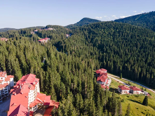 Letecký Pohled Rhodopské Hory Blízkosti Lyžařského Střediska Pamporovo Smolyan Region — Stock fotografie