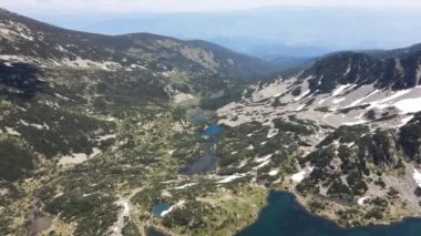 Bulgaristan 'ın Pirin Dağı, Dzhangal tepesi yakınlarındaki şaşırtıcı hava manzarası