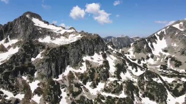 Vue Aérienne Incroyable Près Sommet Dzhangal Pirin Mountain Bulgarie — Video