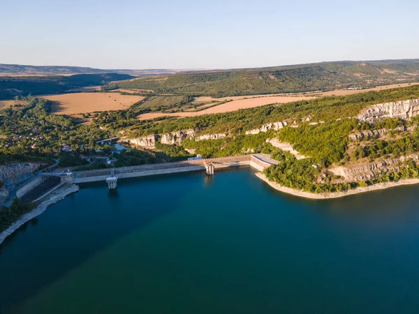 Vista Aérea Del Embalse Aleksandar Stamboliyski Gabrovo Veliko Tarnovo Bulgaria —  Fotos de Stock