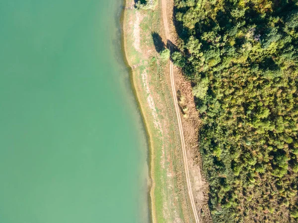 Vista Aerea Del Sopot Reservoir Regione Lovech Bulgaria — Foto Stock