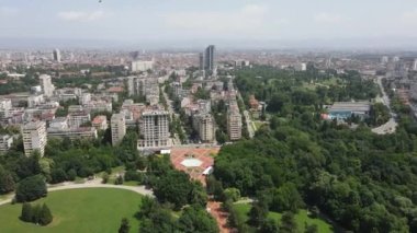 Bulgaristan 'ın Sofya kentindeki South Park' ın şaşırtıcı hava manzarası
