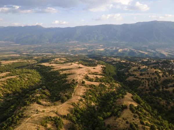 Vista Aérea Ograzhden Mountain Blagoevgrad Region Bulgária — Fotografia de Stock