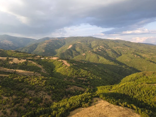 Sonnenuntergang Auf Dem Ograzhden Gebirge Blagoevgrad Gebiet Bulgarien — Stockfoto