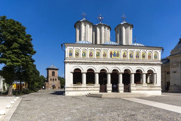 Bucharest Romania Agustus 2021 Istana Patriarkal Dan Katedral Santo Konstantinus — Stok Foto