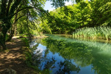 Bulgaristan 'ın Altın Panega Nehri boyunca Iskar Panega Geopark' ın inanılmaz manzarası