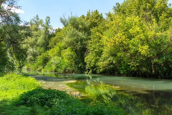 Incredibile Paesaggio Iskar Panega Geopark Lungo Fiume Gold Panega Bulgaria — Foto Stock