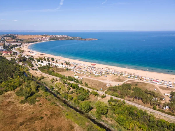 Vista Aérea Gradina Jardín Playa Cerca Ciudad Sozopol Región Burgas — Foto de Stock