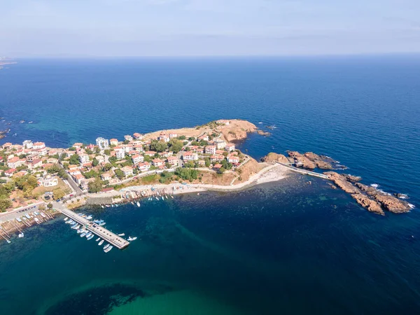 Letecký Pohled Město Ahtopol Burgas Region Bulharsko — Stock fotografie