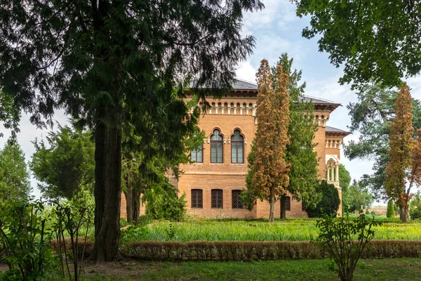 Vista Incrível Palácio Mogosoaia Perto Cidade Bucareste Romênia — Fotografia de Stock