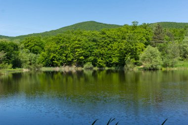 Bulgaristan 'ın Sofya Bölgesi, Lozenska Dağı' ndaki Sua Gabra Gölleri 'nin muhteşem manzarası