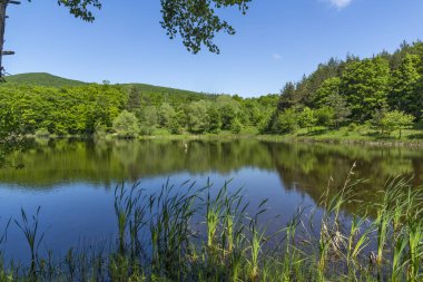Bulgaristan 'ın Sofya Bölgesi, Lozenska Dağı' ndaki Sua Gabra Gölleri 'nin muhteşem manzarası