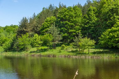 Bulgaristan 'ın Sofya Bölgesi, Lozenska Dağı' ndaki Sua Gabra Gölleri 'nin muhteşem manzarası