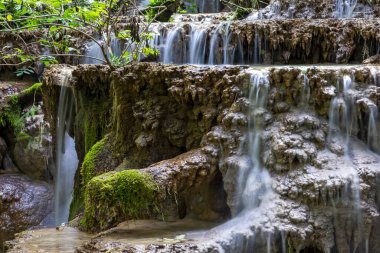 Kruşuna Şelaleleri, Lovech bölgesi, Bulgaristan 'ın inanılmaz manzarası