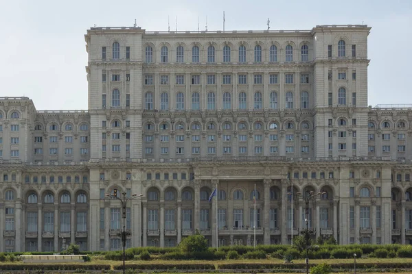 Bucharest Rumania Agosto 2021 Palacio Del Parlamento Centro Ciudad Bucarest — Foto de Stock