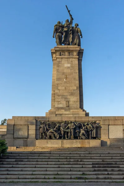 Sofia Bulgaria Julio 2021 Vista Del Atardecer Del Monumento Ejército — Foto de Stock