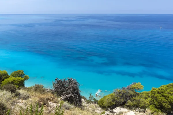 Kokkinos Vrachos Beach, Lefkada, Wyspy Jońskie — Zdjęcie stockowe