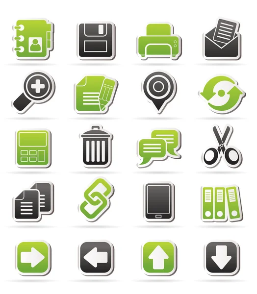 Internet interface pictogrammen — Stockvector