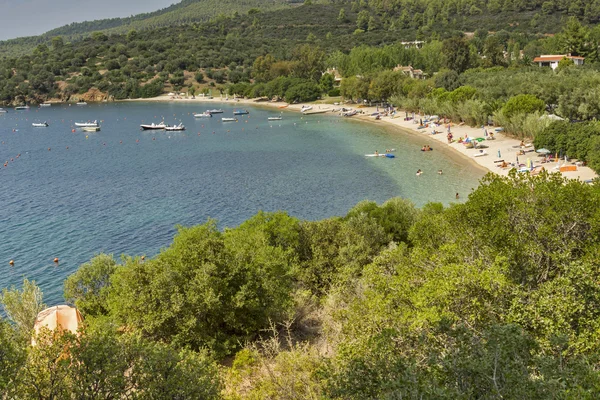 Plaży Agia Kiriaki, Chalkidiki, Sithonia, Macedonia Środkowa — Zdjęcie stockowe