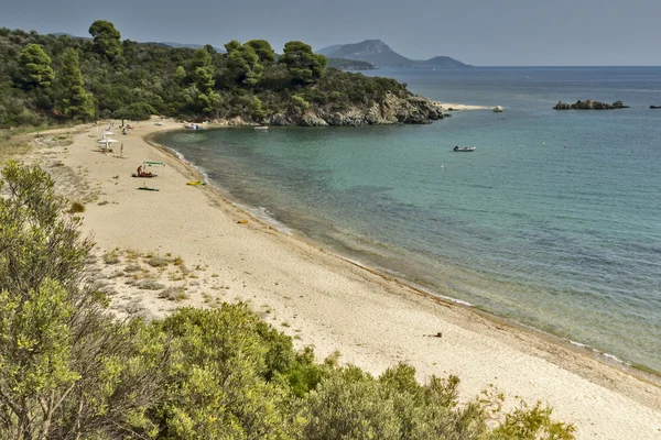 Pláž Agios Georgios, Chalkidiki, Sithonia, střední Makedonie — Stock fotografie