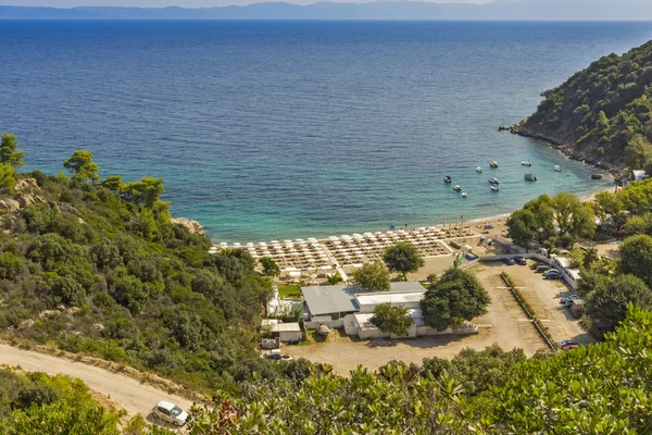 Oneirou Beach Manassu, Calcidica, Sithonia, Macedonia centrale — Foto Stock