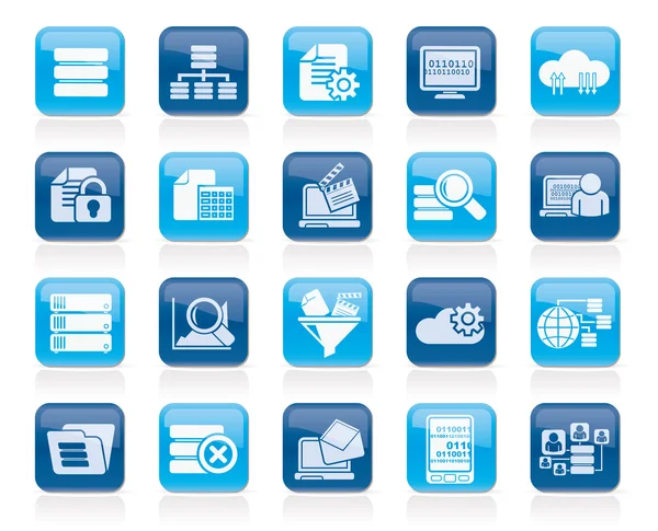 Daten- und Analysesymbole — Stockvektor