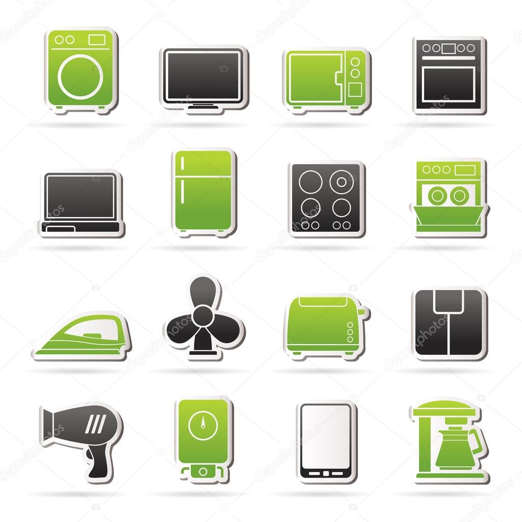 Home appliance icons