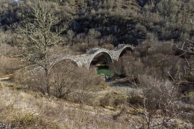 Plakidas köprü veya Kalogeriko, Pindus Dağları, Zagori, Epirus