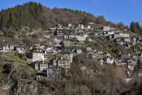 Kipoi vesnice, pohoří Pindus Zagori, Epirus — Stock fotografie