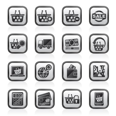 alışveriş ve perakende simgeleri