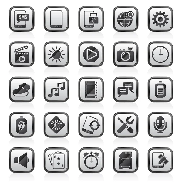 Mobile Phone Interface icons — Stock Vector