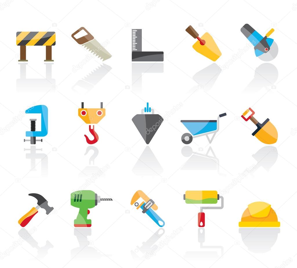 Construction industry and Tools  icons