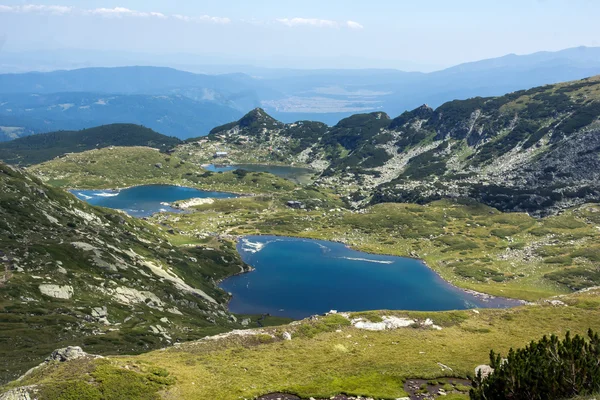 İkiz ve Trefoil göller, yedi Rila göller, Rila Dağı — Stok fotoğraf