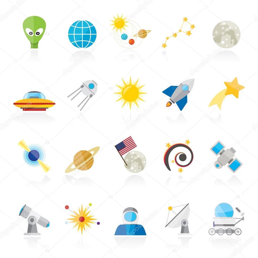 Astronomy and space icons