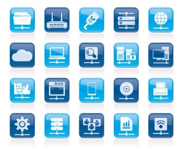 bilgisayar ağ ve Internet simgeleri