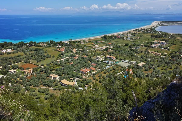 Praia de Agios Ioannis perto da cidade de Lefkada, Ilhas Jónicas — Fotografia de Stock